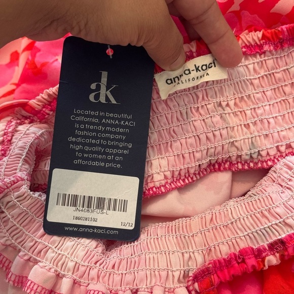 Anna-kaci Cross Neck Halter Printed Dress - Picture 6 of 7